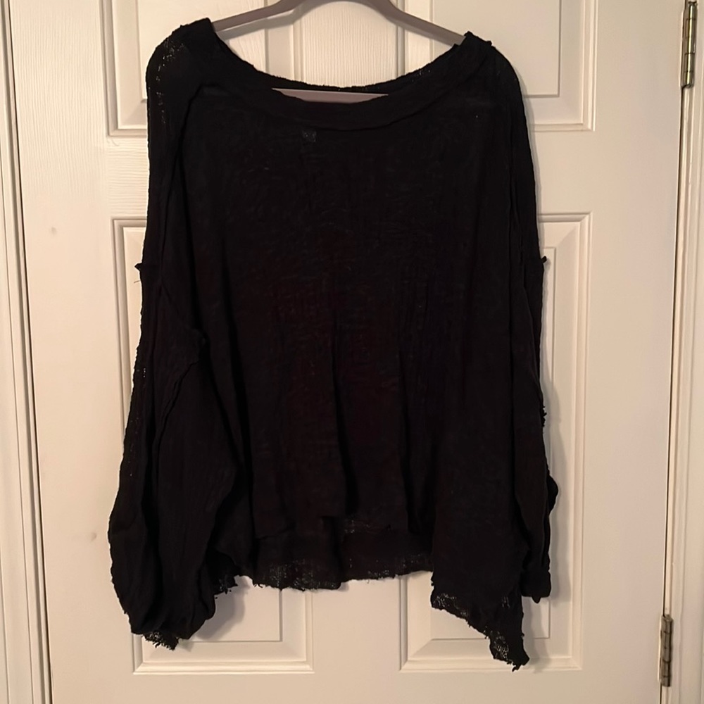 Free people hacci boatneck sweater